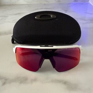 Oakley White Frame Sunglasses with prizm Lenses